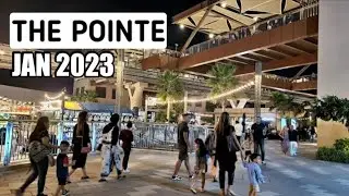 Dubai Night Walk 4K | The Pointe | United Arab Emirates 🇦🇪
