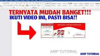 Cara Membuat Kupon Undian Jalan Santai/Sehat/Kegiatan Di Microsoft Word 2007 2010 2013 Terbaru!