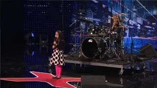 6 Year Old Aaralyn Screams Her Original Song, 'Zombie Skin'   America's Got Talent