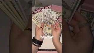 sinking funds cash stuffing ASMR 🎧 #asmr #cashstuffwithme #cashstuffing #shorts #satisfying