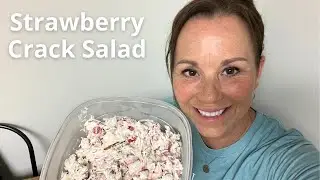 Strawberry Crack Salad | Easier version of Strawberry pretzel salad | Easy dessert for Summer