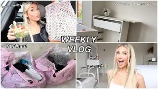WEEKLY VLOG | plt haul, new hair and ruining my vanity