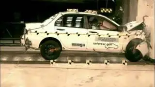 Краш-тест - Mitsubishi Lancer IX 2006 (Frontal Impact NHTSA)