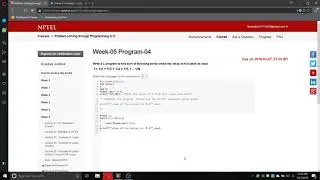 NPTEL Problem solving through C Week-5 program -3,4,5 SOLVED