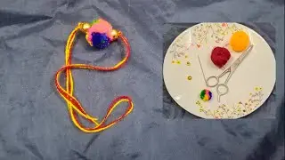 how to make pom pom Rakhi #shorts#