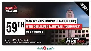59th Mar Ivanios Trophy (Ivanion Cup) Inter Collegiate Basketball Tournament For Men & Women | Promo