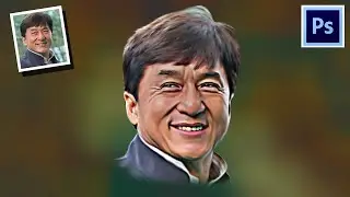 Digital Painting Photoshop Tutorial Smudge Painting lukisan jackie chan