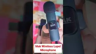 Mak Wireless Lapel Microphone Review | Wireless Mic | Mak Wireless Lapel Microphone How to Connect