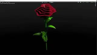 Blender 3.5 - Simple Procedural Rose (timelapse)
