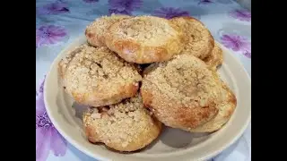 ТВОРОЖНЫЕ БУЛОЧКИ-ВАТРУШКИ.БЕЗ ДРОЖЖЕЙ,С ВАРЕНЬЕМ И ХРУСТЯЩЕЙ КРОШКОЙ.