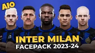 Inter Milan Facepack Season 2023/24 - Sider and Cpk - Football Life 2023 and PES 2021