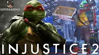 INSANE 1000 DAMAGE COMBO & Throwing Pizzas! - Injustice 2: "Raphael" Gameplay