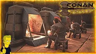 IMPROVED FURNACE BASE Conan Exile Full Release Gameplay EP16