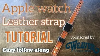 MAKING AN APPLE WATCH STRAP.(Easy follow along tutorial)