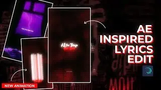 Instagram Trending AE inspired Lyrical Video Editing | Alight Motion