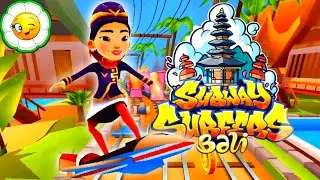 Subway Surfers #61  Новая Maeko in Hostess Outfit на доске Windglider! Остров Бали! На весь экран
