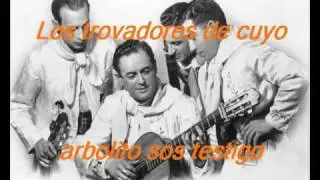 arbolito sos testigo-los trovadores de cuyo