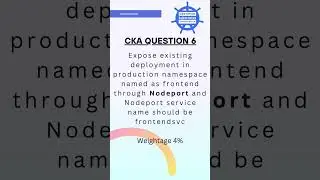 #shorts  CKA question 6 #cka #kubernetes