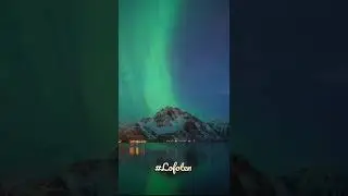 แสงเหนือที่ Lofoten ช่วงสงกรานต์ 