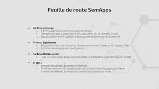 Perspectives de développement de SemApps