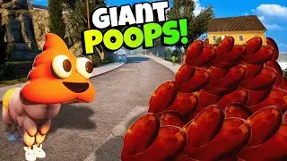 Goat Filled Tiny House With MEGA SIZED PooPoo in Goat Simulator 3?!