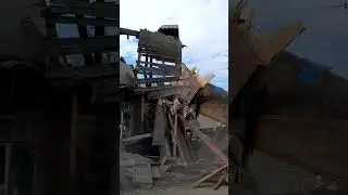 Моментальная разборка деревянного дома