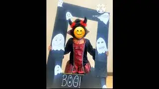 Halloween photo booth ideas | Halloween craft ideas for kids #diy #short  #halloweencraft #shorts