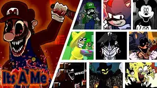 Its A Me but a different cover is used every turn. [FNF Mario Madness]