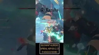 Kazuha Albedo EQ swap VS 3 Maguu Kenki belike
