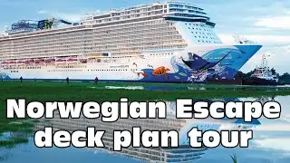 Norwegian Escape cruise ship deck plan tour