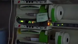 Machinery and sounds of a neonatal intensive care unit