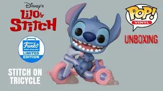 Stitch On Tricycle Funko Pop Vinyl Funko Shop Limited Edition Exclusive Disney Lilo And Stitch