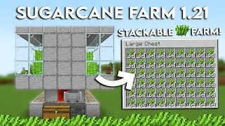 Minecraft Easy Automatic SUGARCANE Farm 1.21 Tutorial