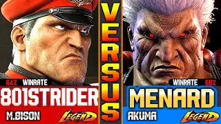SF6 MenaRD (Akuma Vs M.Bison) 801 Strider ▰ High Level