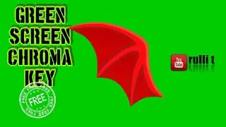 Green Screen HD - RED WING animation 🔊 sound