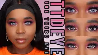TTDEYE BEST AFFORDABLE COLORED CONTACT LENSES ON DARK EYES TRY ON | Havana Series