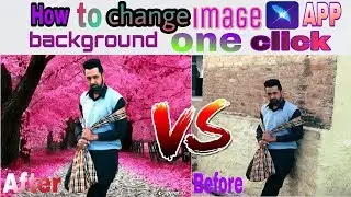 How to change photo background 1click
