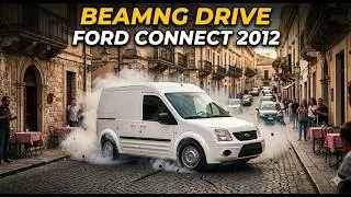 BeamNG Drive Türkiye - Ford Connect - Sürüş - Kaza - Yanlama