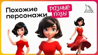 💃 Creating Similar Characters in Different Poses in Midjourney. Guide