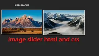image slider html and css