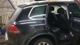 disassembly of the door volkswagen tuareg