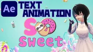 【After Effects】[TEXT ANIMATION] DROPPING AND BOUNCING TEXT ANIMATION