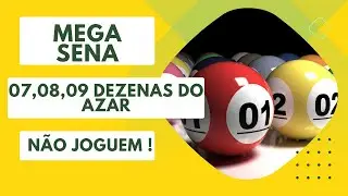 NÃO JOGUEM ESSAS DEZENAS NA MEGA SENA #megadavirada #2024