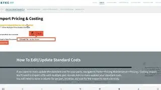 How To Edit/Update Standard Costs in Cetec ERP