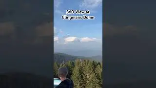 A quick 360 view at the lookout tower at Clingmans Dome #smokymountains #mountains #explore