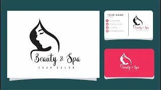 logo design with  beauty and spa business card