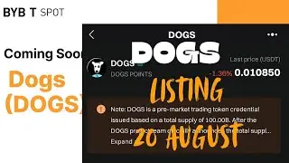 DOGS Airdrop Update: 🐕🚀 Withdrawal Date & Bybit Listing Revealed! 💰 Don’t Miss Out!