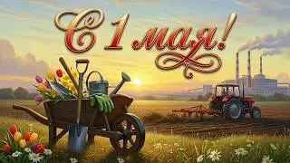 Happy May Day! A beautiful greeting and a cheerful song for May Day. Happy holiday!