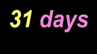 30 days has September.....Days of the month rhyme