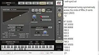 I made palindromic tuning files for sforzando